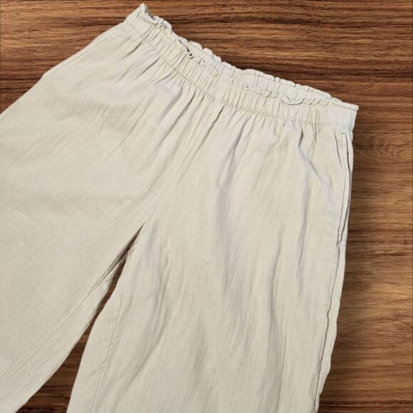 Old Navy Tan High Rise Wide Leg Lounge Beach Pants - Picture 2 of 6